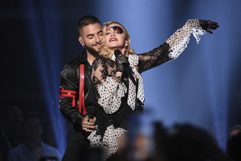 Madonna e Maluna no Billboard Music Award 2019 â€” Foto: Chris Pizzello/Invision/AP