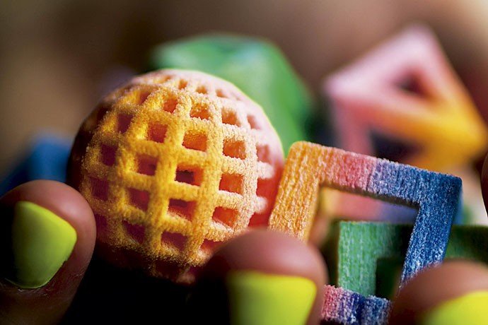 TINTA COLORIDA: Máquinas como a ChefJet exploram novas cores e formatos para os doces (Foto: Divulgação)