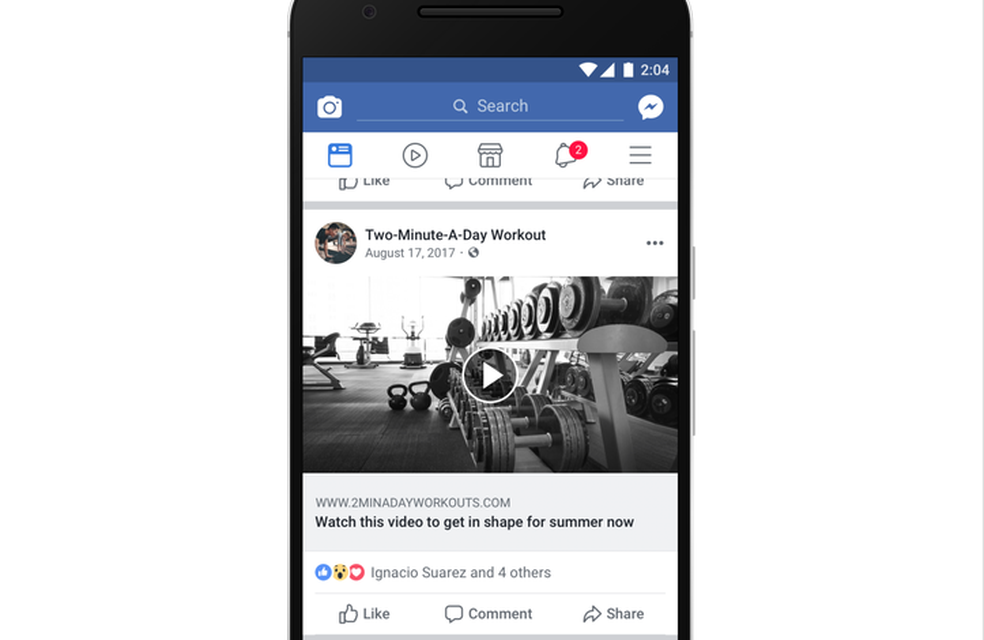 Facebook vai derrubar vídeos caça-cliques na rede social (Foto: Divulgação/Facebook)