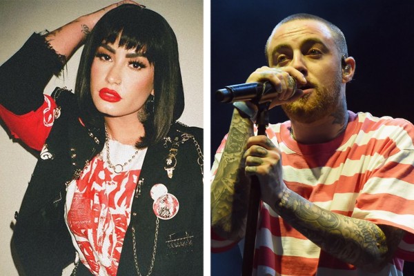 Tanto Demi Lovato quanto Mac Miller sofreram overdose em 2018; a cantora sobreviveu, mas o rapper de 26 anos acabou falecendo (Foto: reprodução / Instagram; Getty Images)