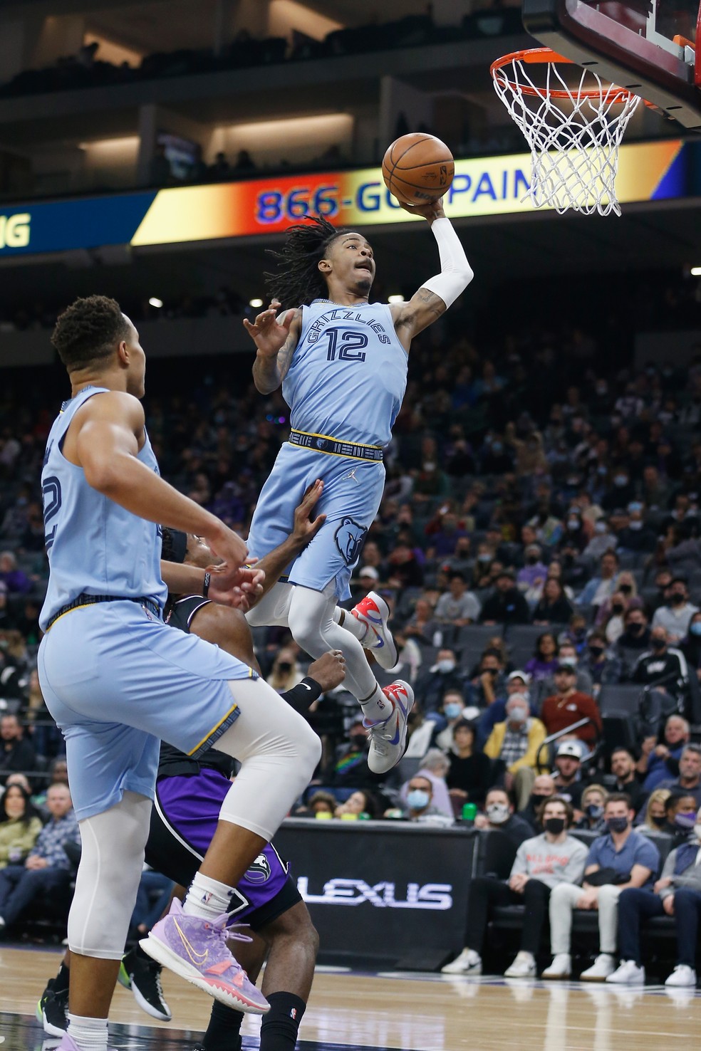 Ja Morant dá mais um show — Foto: Lachlan Cunningham/Getty Images