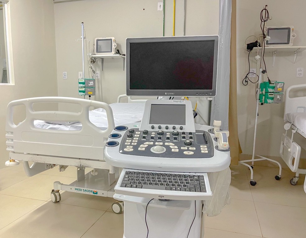 Leitos de UTI no hospital de São Raimundo Nonato — Foto: Divulgação/Sesapi