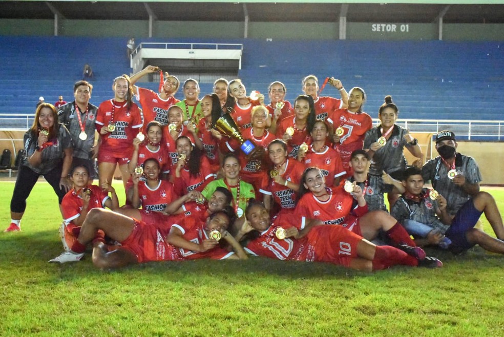 Rio Branco-AC campeão acreano feminino 2021 — Foto: Manoel Façanha/Arquivo Pessoal