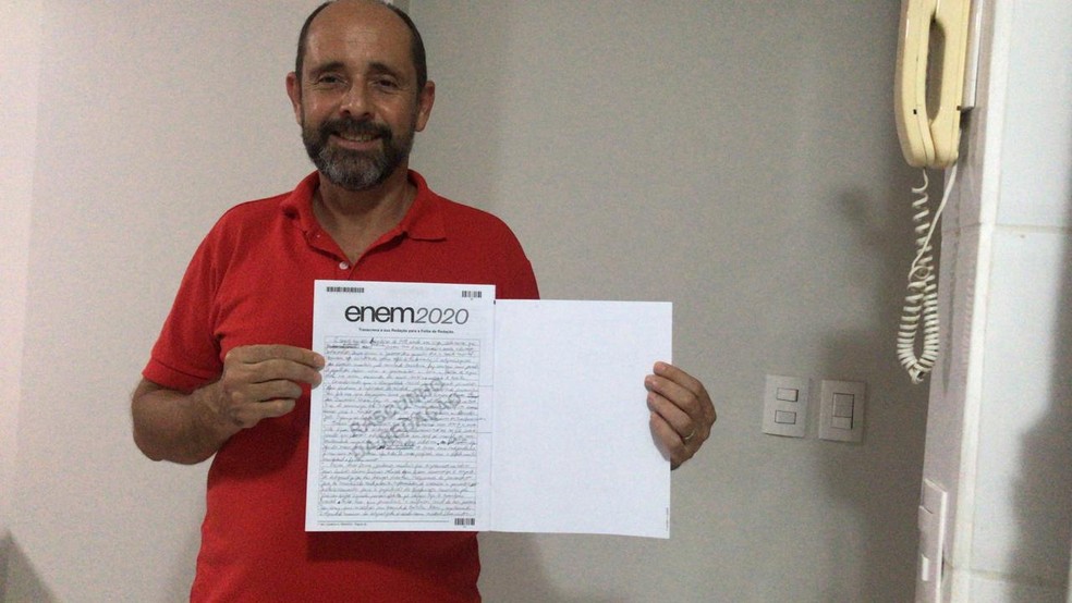 Alexandre Camilo atingiu 920 pontos na redação do Enem 2020 — Foto: Arquivo Pessoal