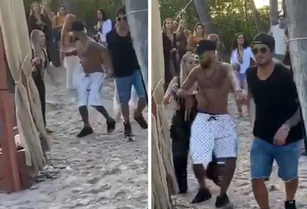 Neymar e Gabriel Medina em festa em Barra Grande (Foto: Reprodução/Instagram)