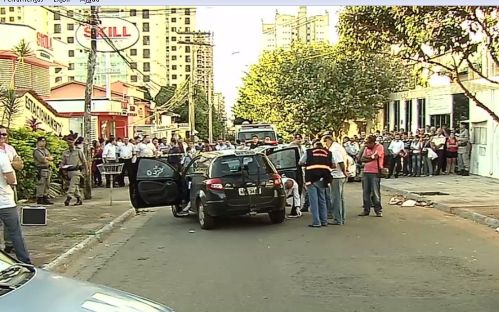 Valério Luiz foi assassinado a tiros dentro do carro ao sair do trabalho — Foto: Reprodução/ TV Anhanguera