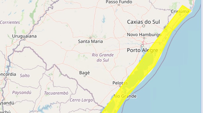 marinha do brasil alerta para ventos de mais de 80 km h no litoral do rs rio grande do sul g1