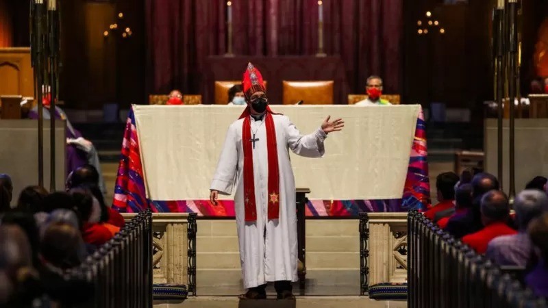 Rohrer tomou posse como bispo em setembro (Foto: THE SAN FRANCISCO CHRONICLE VIA GETTY IMAGES)
