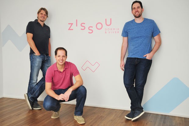 Andreas Burmeister, Amit Eisler e Ilan Vasserman, os fundadores da Zissou (Foto: Celina Germer)