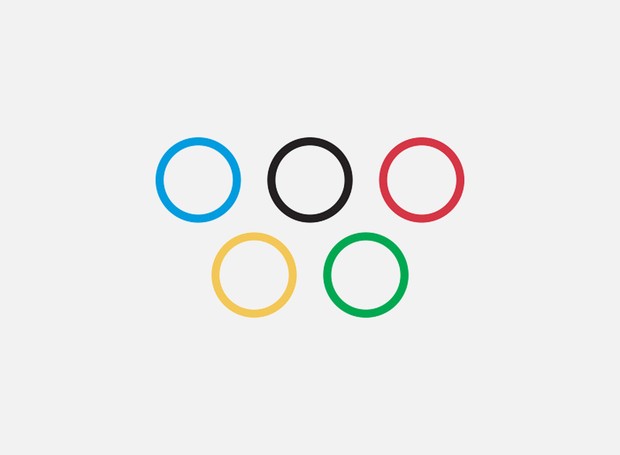 Os aros do logotipo dos Jogos Olímpicos também foram afastados (Foto: Reprodução)