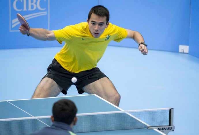 Hugo Calderano, tênis de mesa Jogos Pan-Americanos Toronto 2015 (Foto: Divulgação/ITTF)