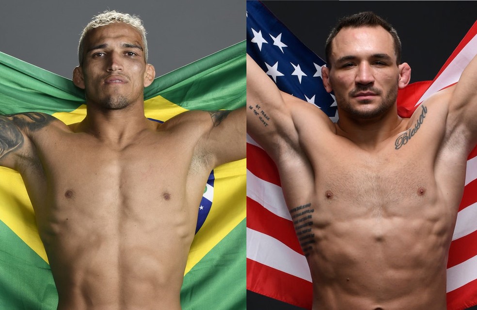 Charles do Bronx x Michael Chandler fazem a luta principal do UFC 262 — Foto: Reprodução