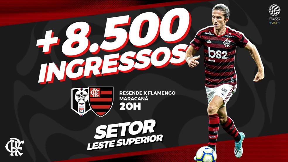 Resende x Flamengo Com mais de 40 mil ingressos vendidos, setor Leste