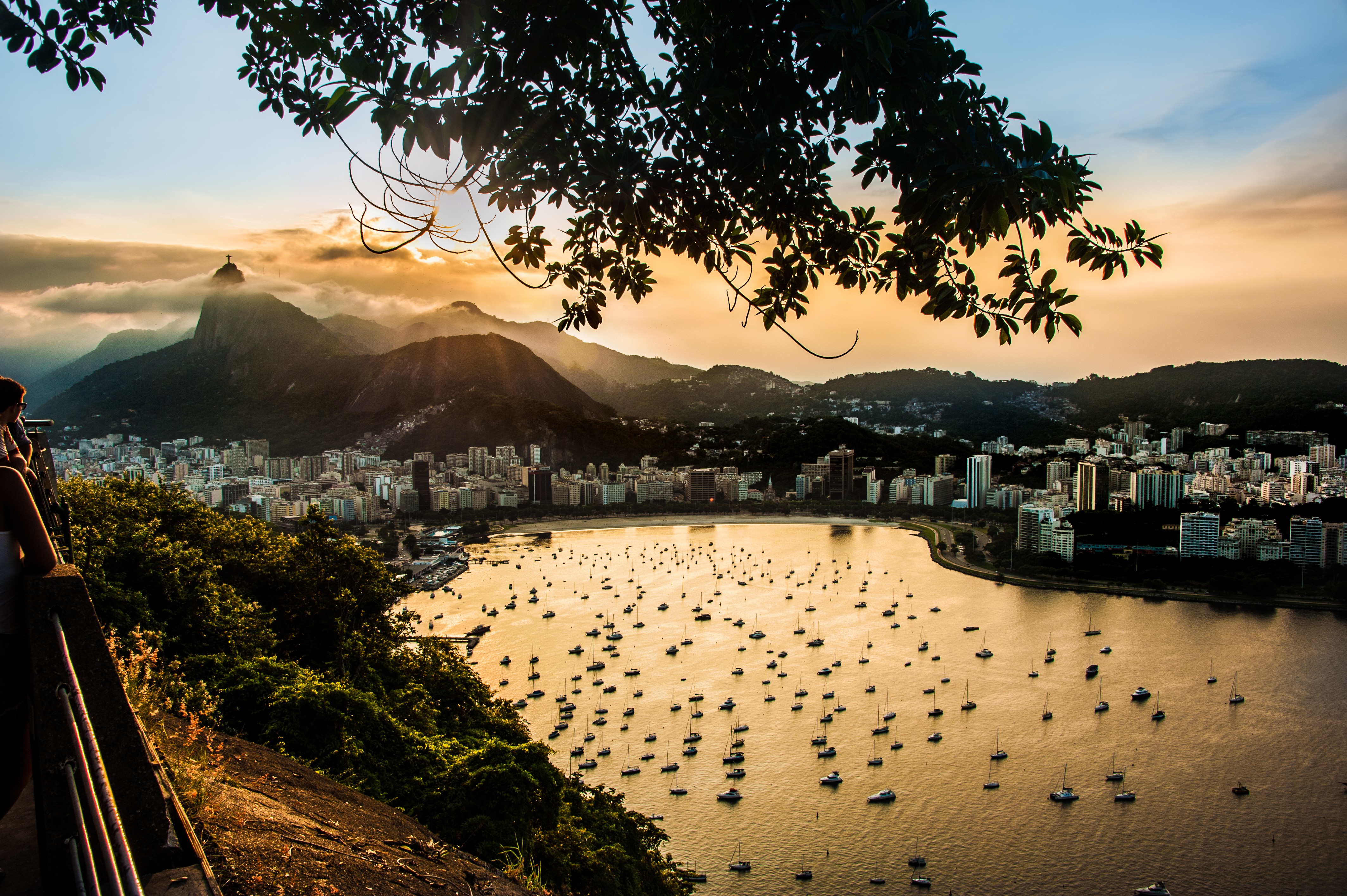 pôr do sol no Rio de Janeiro (Foto: Diego Tovar)