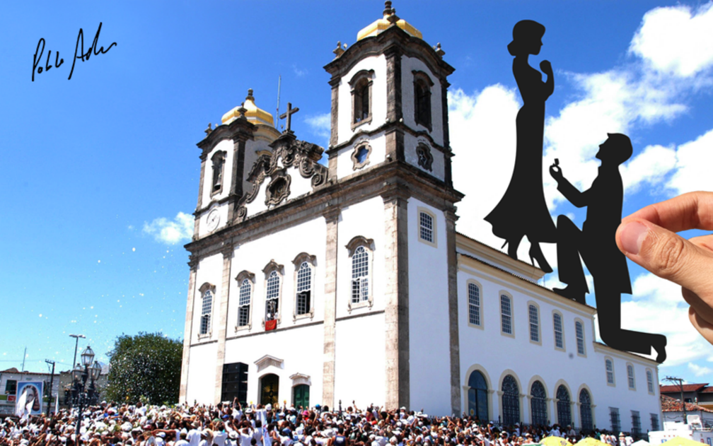 Igreja do Bonfim é um dos cartões-postais de Salvador que foram 'transformados' pelo olhar criativo do publicitário Pablo Ader  (Foto: Pablo Ader/Divulgação)