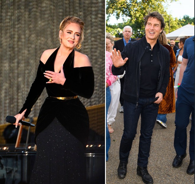 Adele e Tom Cruise (Foto: Getty Images)
