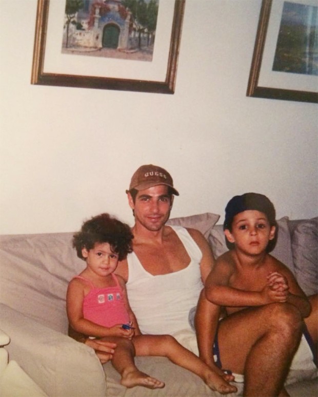 Reynaldo Gianecchini com os sobrinhos (Foto: Reprodução/Instagram)
