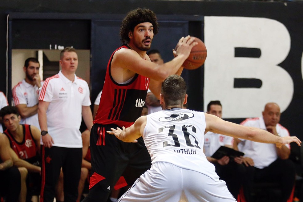 Anderson Varej&atilde;o Flamengo x Botafogo Estadual de Basquete do RJ &mdash; Foto: Staff Images/Flamengo