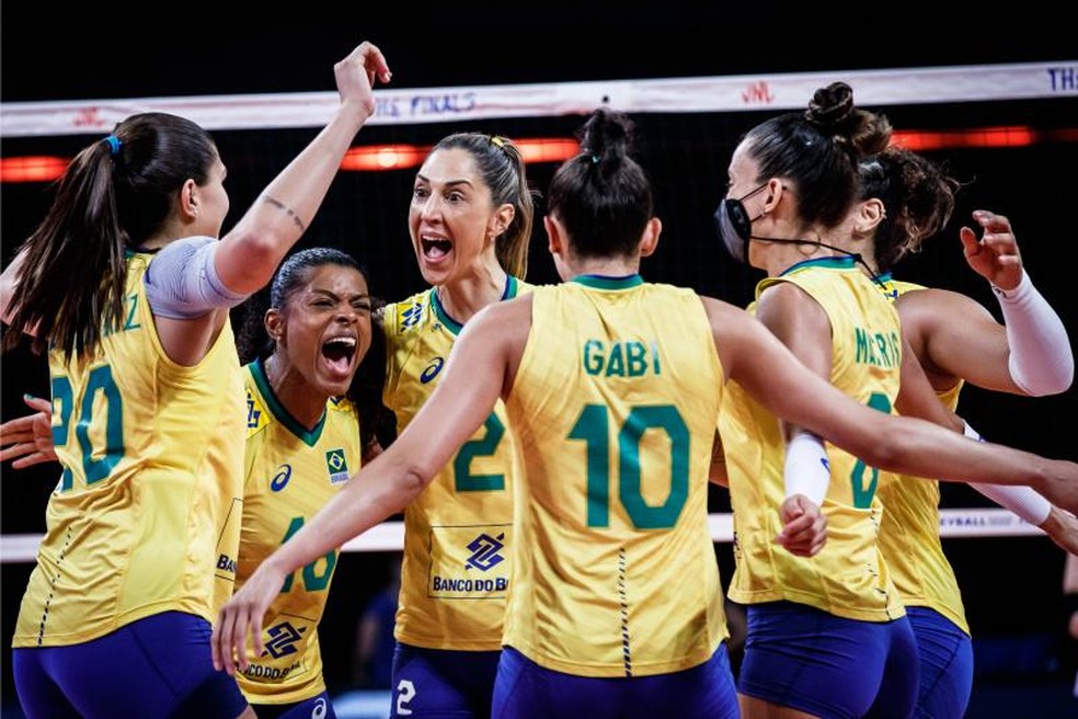 Brasil x Japão vôlei Liga das Nações Feminina — Foto: Divulgação/FIVB