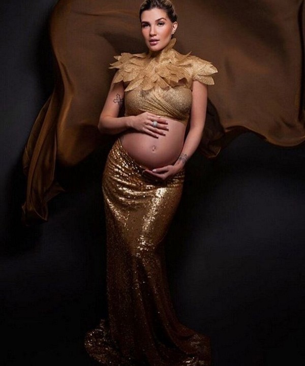 Aline Goldschalg grávida (Foto: Reprodução Instagram)