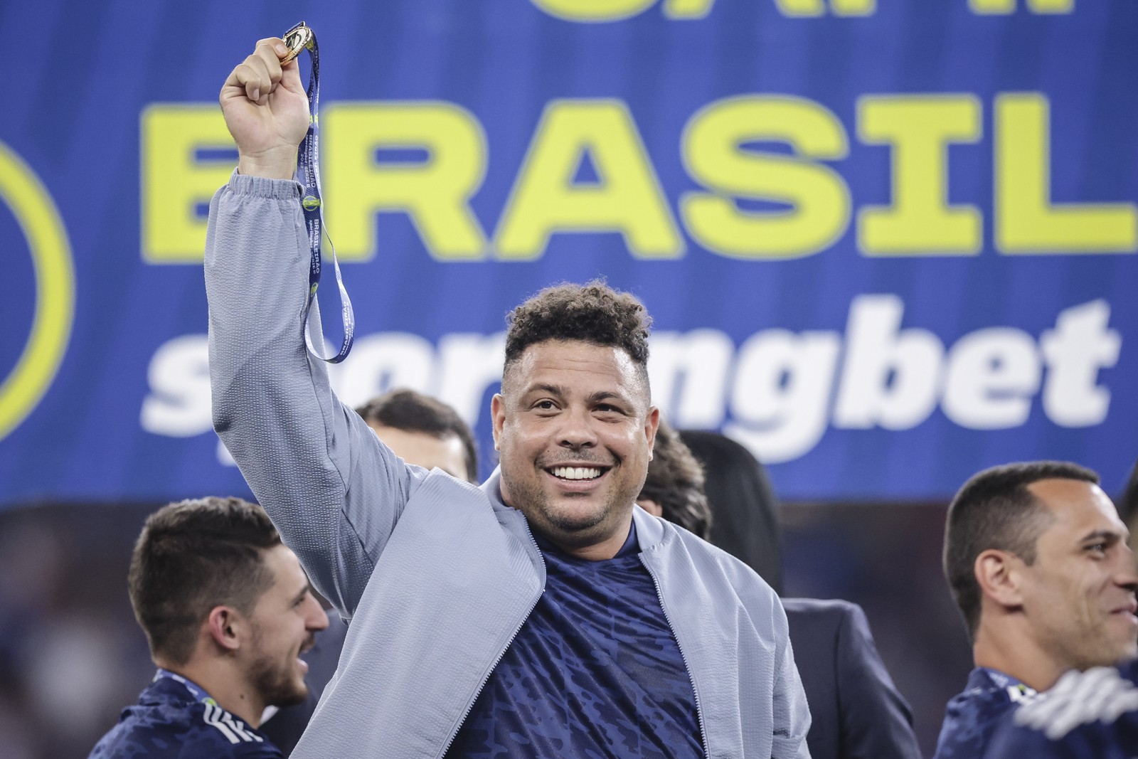 Ronaldo Fenômeno, hoje sócio majoritário da SAF do Cruzeiro, é o terceiro na lista  — Foto: Cris Mattos/Cruzeiro