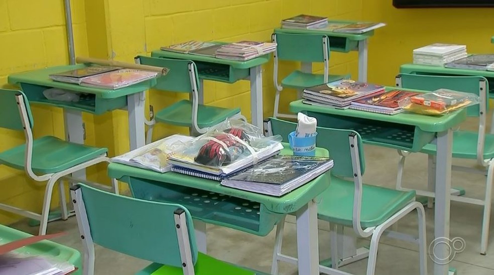 Escola estadual de SP — Foto: Reprodução/TV TEM