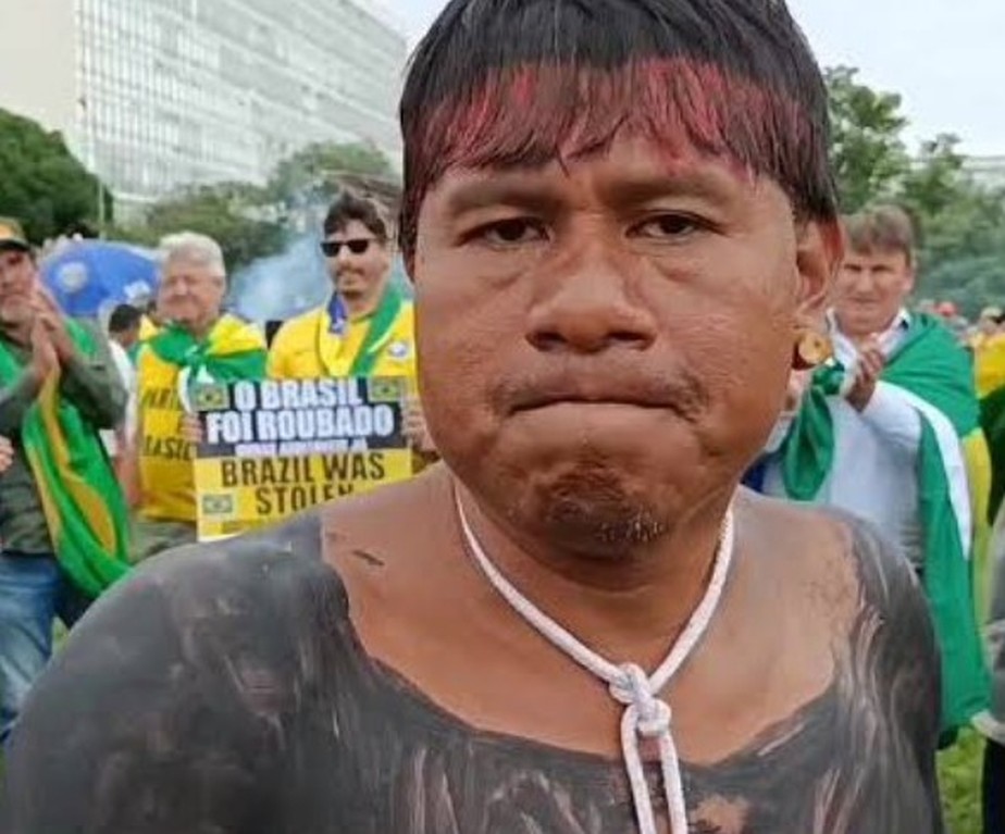 O indígena José Acácio Serere Xavante foi preso por envolvimento em protestos antidemocráticos