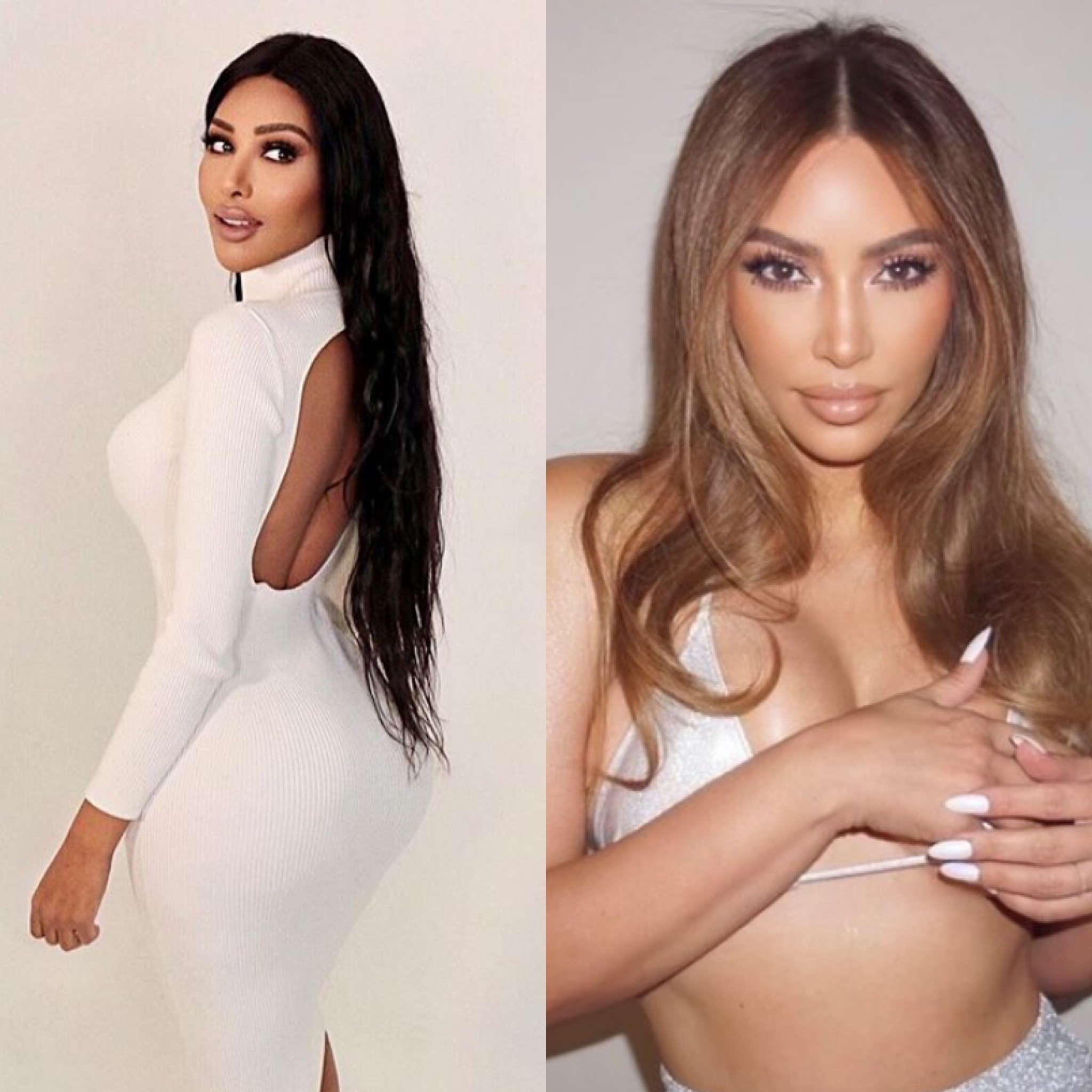 Sósia de Kim Kardashian gasta mais de R$ 7 milhões para ficar parecida com a empresária (Foto: Instagram)