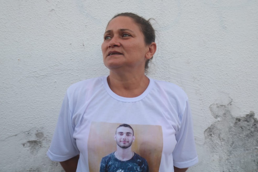 Mãe de Gabriel Breno falou sobre a prisão do suspeito de matar o seu filho — Foto: Lucas Marreiros/G1 PI