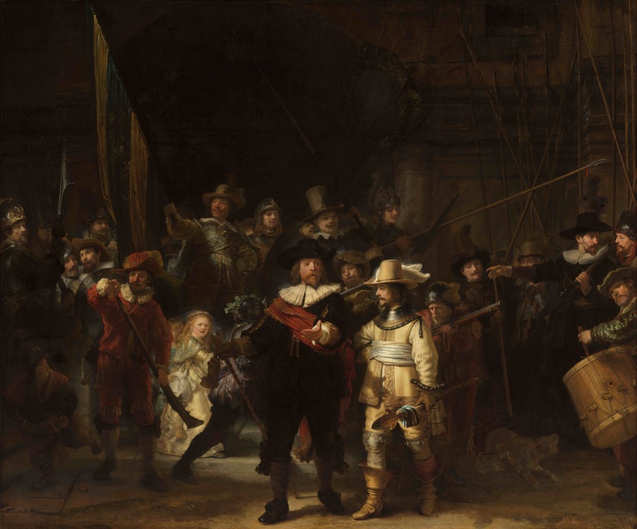 'A Ronda Noturna', de Rembrandt van Rijn pintado em 1642