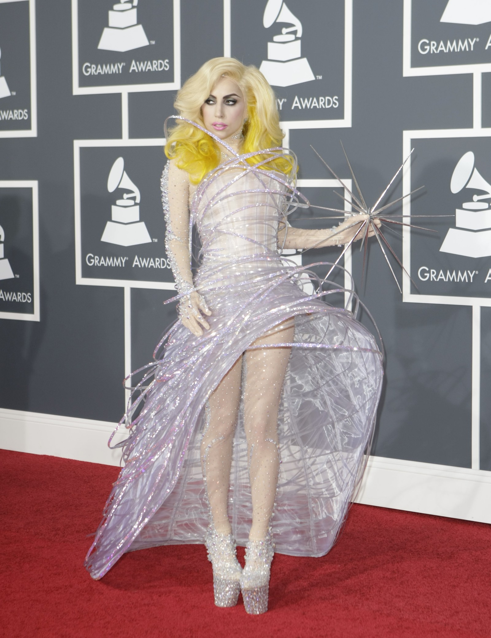 Lady Gaga no Grammy 2010 — Foto: Getty Images