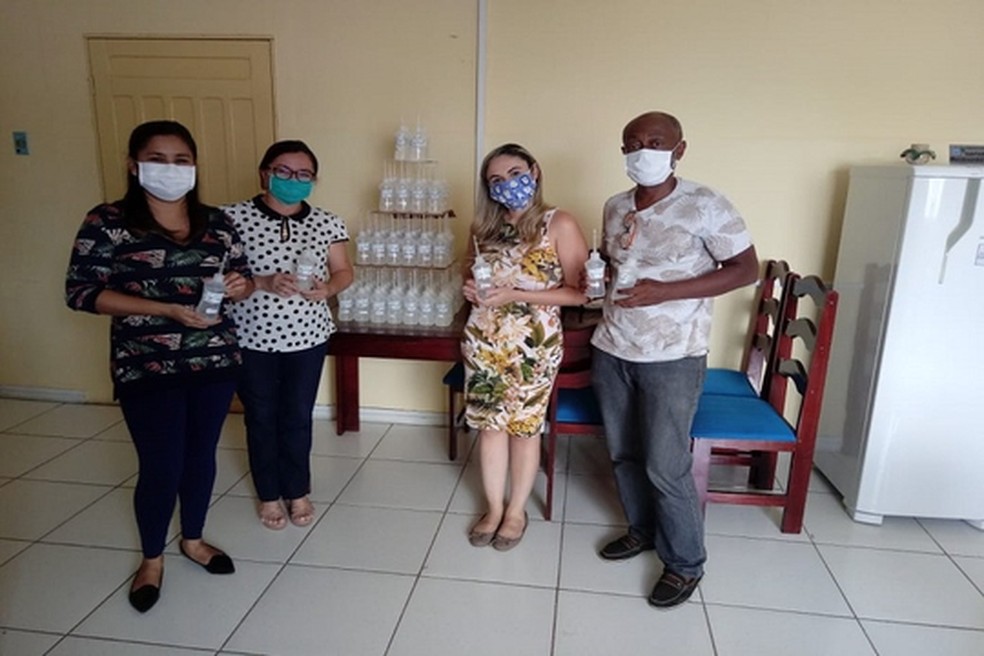 Álcool em gel fracionado na Ufopa é distribuído para área de saúde em Santarém e região — Foto: Ascom Ufopa/Divulgação