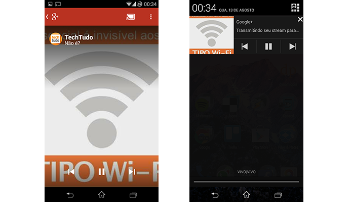 Controle imagens e vídeos no app do Google+ ou pelas notificações do Android (Foto: Reprodução/Paulo Alves)