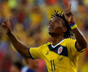 Cuadrado gol Japão x Colômbia (Foto: Reuters)