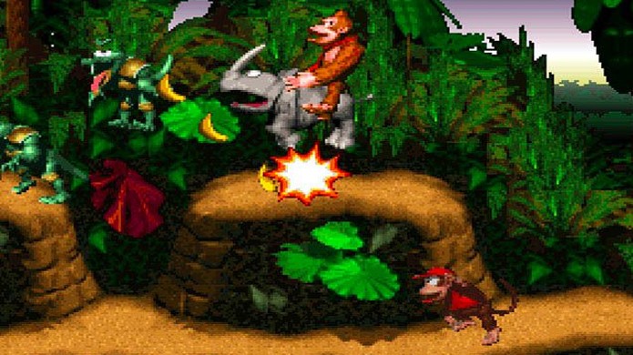 Com seus belos gráficos pré-renderizados Donkey Kong Country levou o Super Nintendo à vitória sobre o Mega Drive (Foto: Reprodução/Funny Malaysia)
