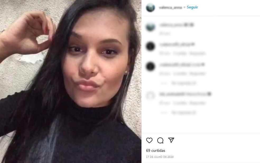 Jovem foi morta espancada pelo marido em SP — Foto: Reprodução/Instagram