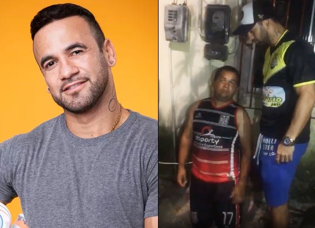 Vídeo de Hadson humilhando torcedor circula na web (Foto: Globo/Paulo Belote/Reprodução/Instagram)
