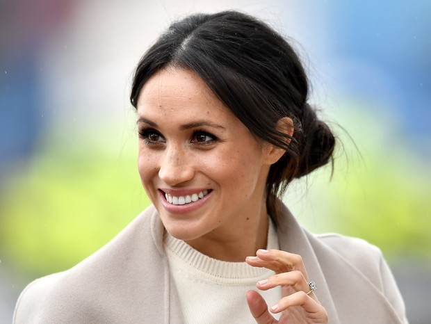 Meghan Markle usa look bege (Foto: Getty Images)