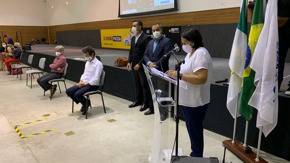Governadora Fátima Bezerra (PT) diz que RN espera receber vacinas contra covid-19 até 31 de janeiro — Foto: Anna Alyne Cunha/Inter TV Cabugi