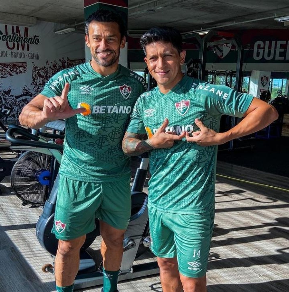 Fred vai se aposentar, mas já tem um substituto que caiu nas graças da torcida: Germán Cano — Foto: Divulgação / Fluminense FC