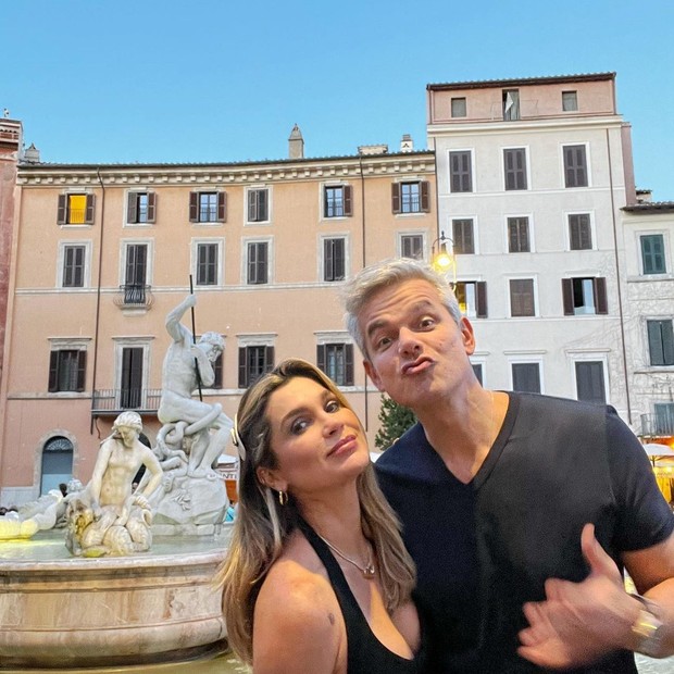 Flávia Alessandra e Otaviano Costa viajam para Roma (Foto: Instagram/Reprodução)