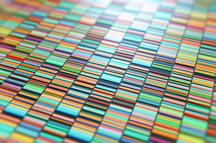 3D Illustration of a method of colored DNA sequencing. (Foto: Getty Images/iStockphoto)
