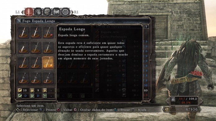 Dark Souls 2: Scholar of the First Sin: Fogo Espada Longa (Foto: Reprodução/Victor Teixeira)