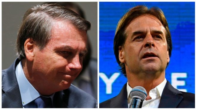 A vitória de Luis Lacalle Pou pode ter influência nas relações comerciais com o Brasil de Bolsonaro (Foto: BBC/REUTERS/AFP)