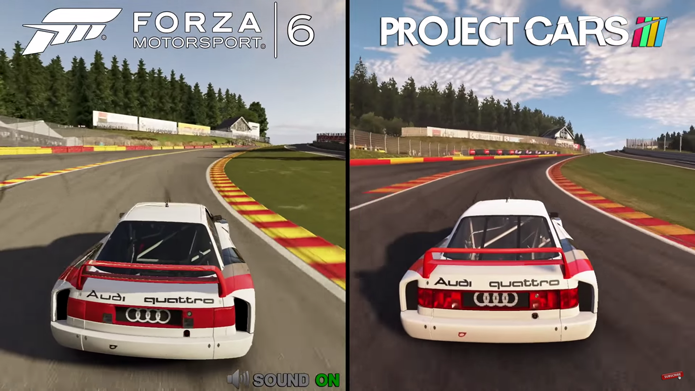 Matéria compara os gráficos de Forza 6 com Project CARS (Foto: Reprodução/YouTube)