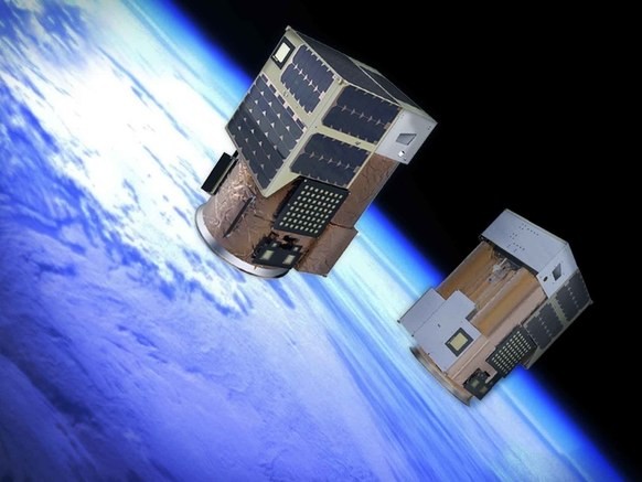 Ilustrações dos microssatélites que serão lançados ao espaço (Foto: Divulgação)