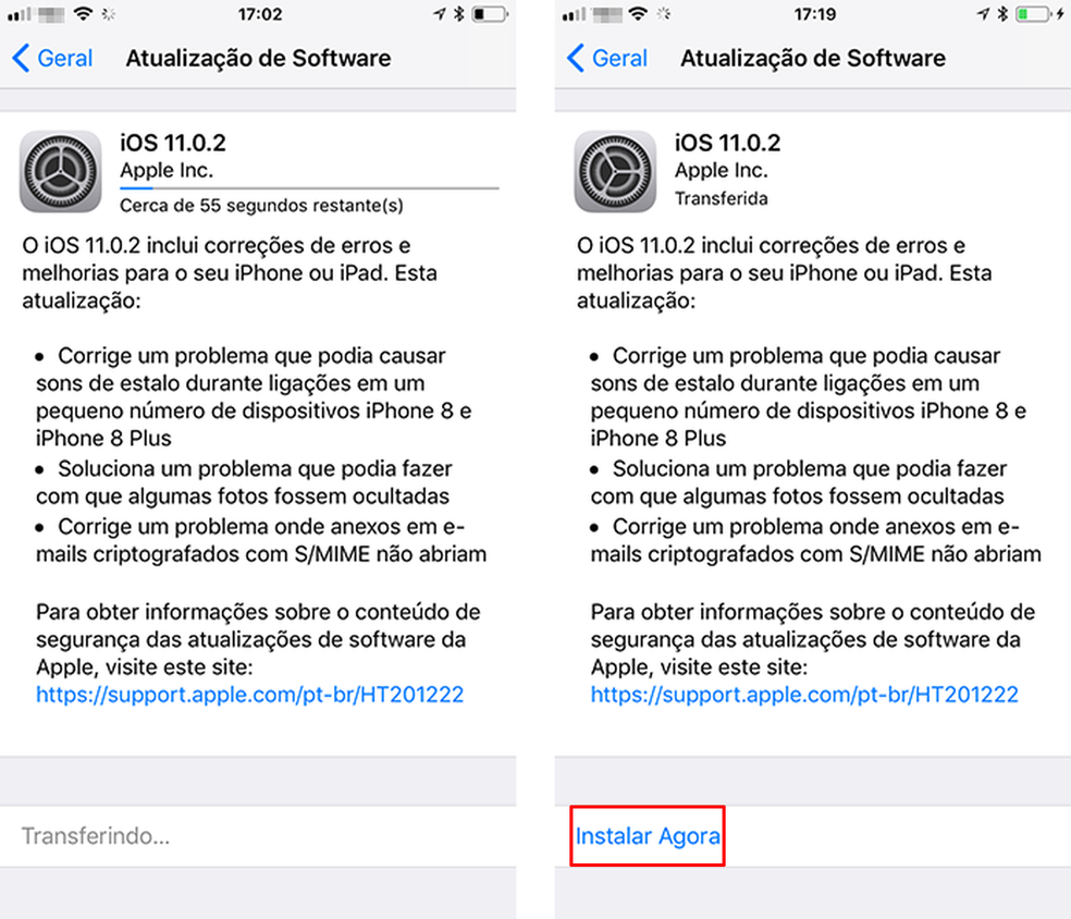 Efetue a instalação do iOS no iPhone (Foto: Reprodução/Paulo Alves)