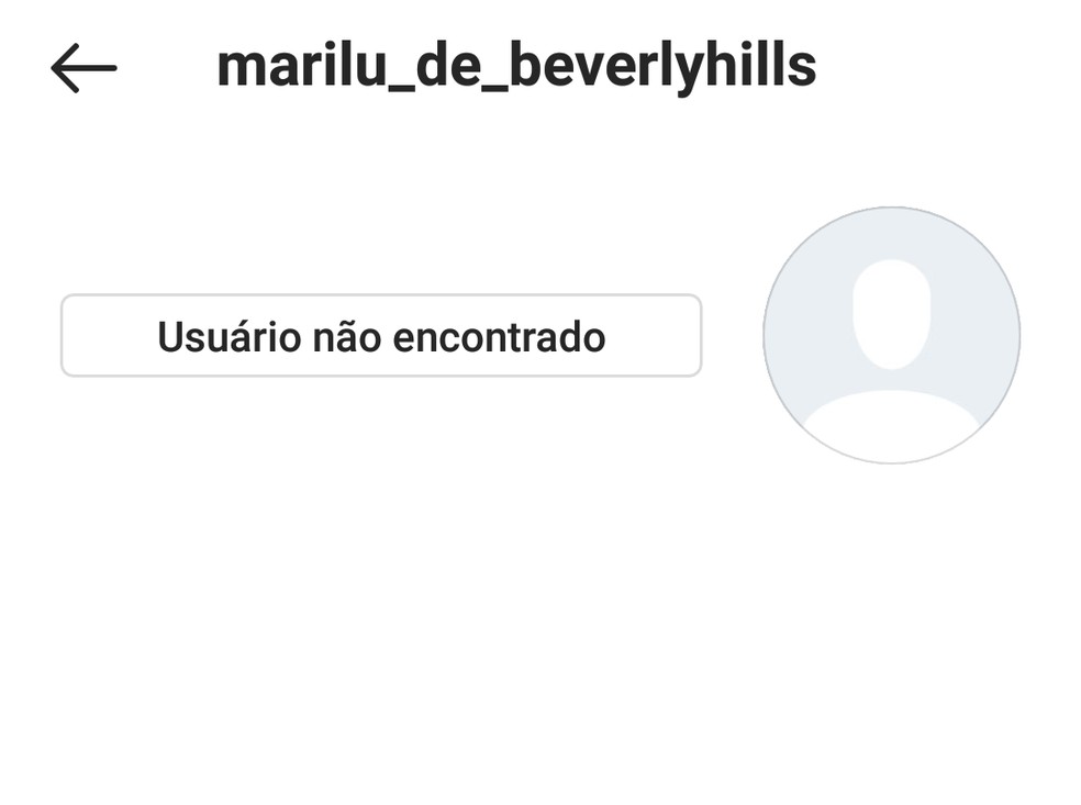 Perfis foram excluídos após denúncias  — Foto: Reprodução