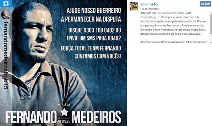 Com primo no paredão do BBB, Olivinha faz coro por sua permanência