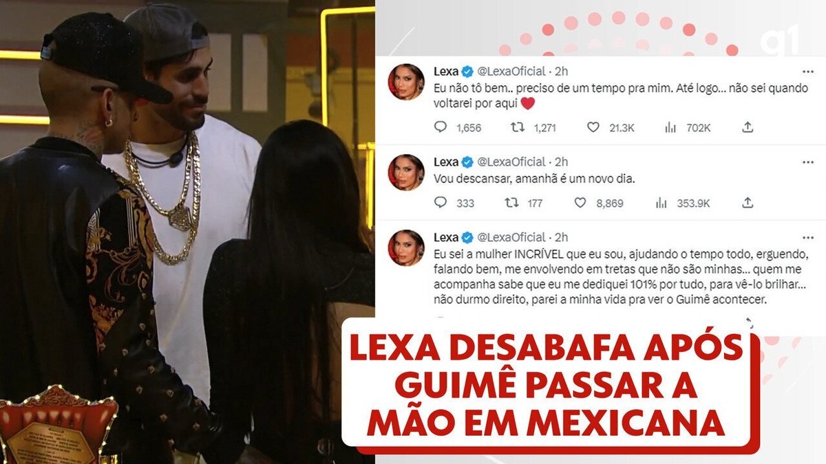 Lexa se desahoga después de que Guimê estrechara la mano de asistente de ‘BBB 23’: ‘Asustada, triste y decepcionada’ |  televisión y series